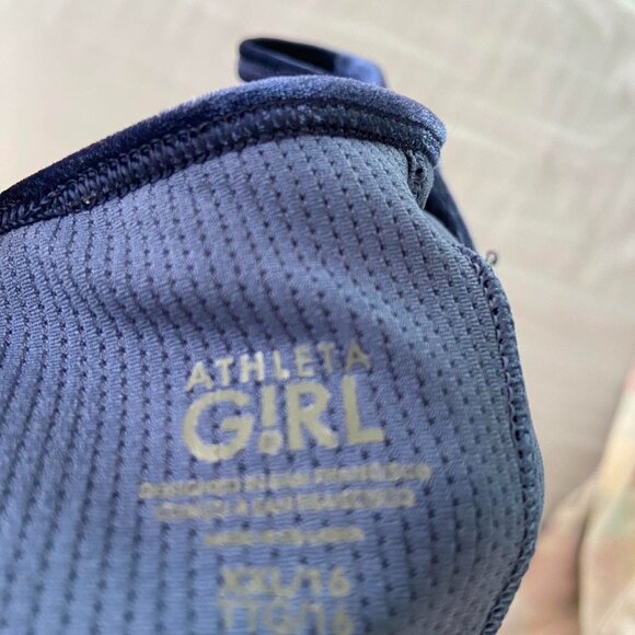 Athleta Velvet Navy Tank Girls XXL - Picture 2 of 3